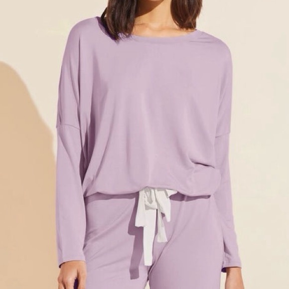 Eberjey Gisele Slouchy Pajama Top Small Lavender EUC - Picture 1 of 4